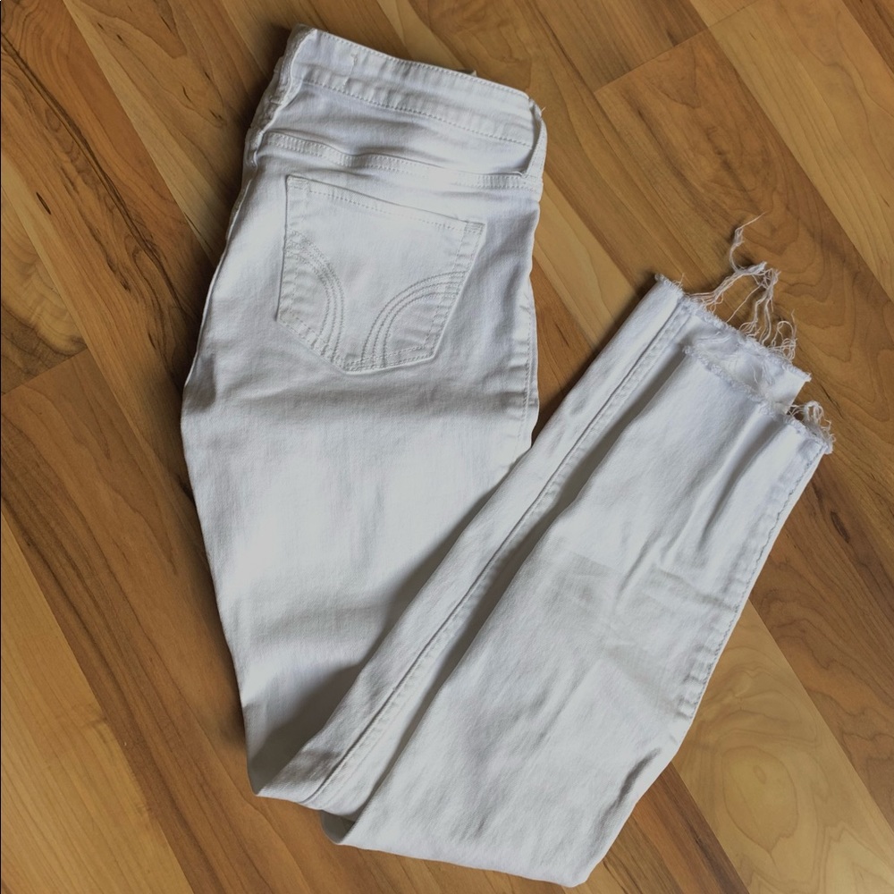 Hollister white jeans